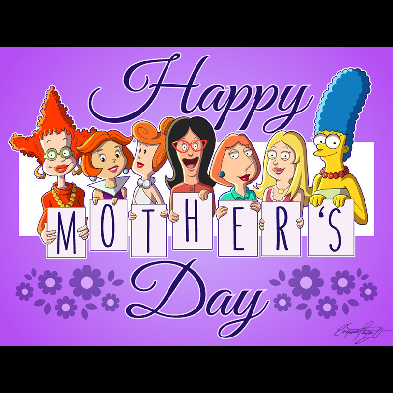 Classic Cartoon Mother's Day